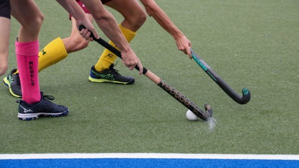 Illustrative field hockey match