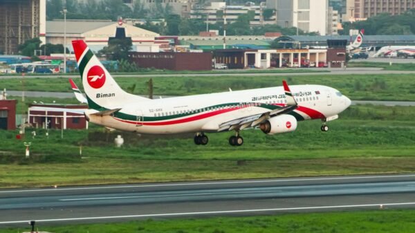 Biman Bangladesh Airlines aircraft, illustrative photograph