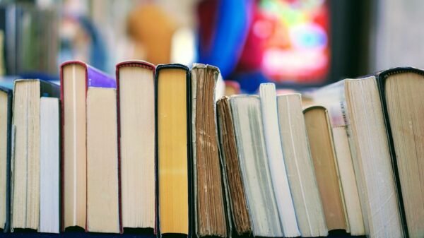 Books on shelves illustrative photo
