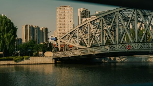 Bridge infrastructure, illustrative image not the new Yalu bridge