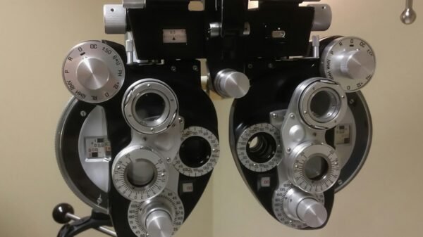 Optometry examination instrument, illustrative image
