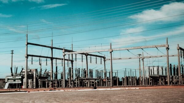 Power substation, illustrative image