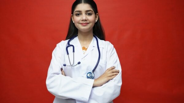 Illustrative photograph of hospital healthcare workers; not the actual reported event